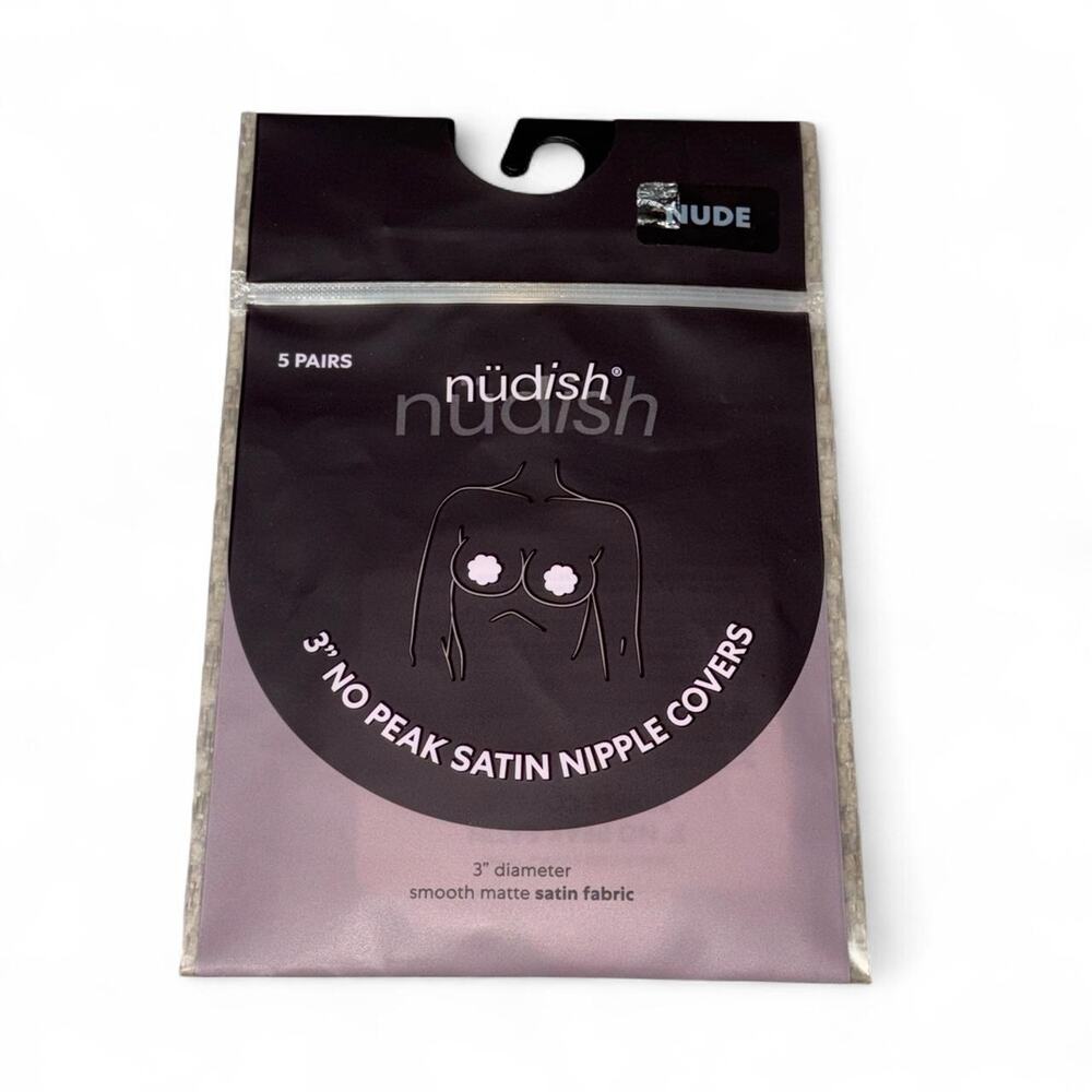 Nüdish 3" No Peak Satin Nipple Covers 5 pairs